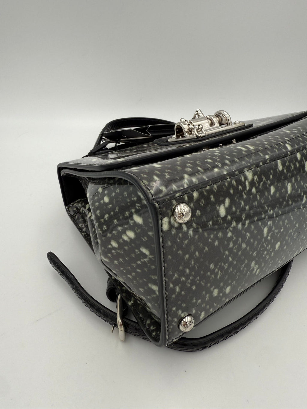 DOLCE & GABBANA Monica handtas van pythonleer en lakleer
