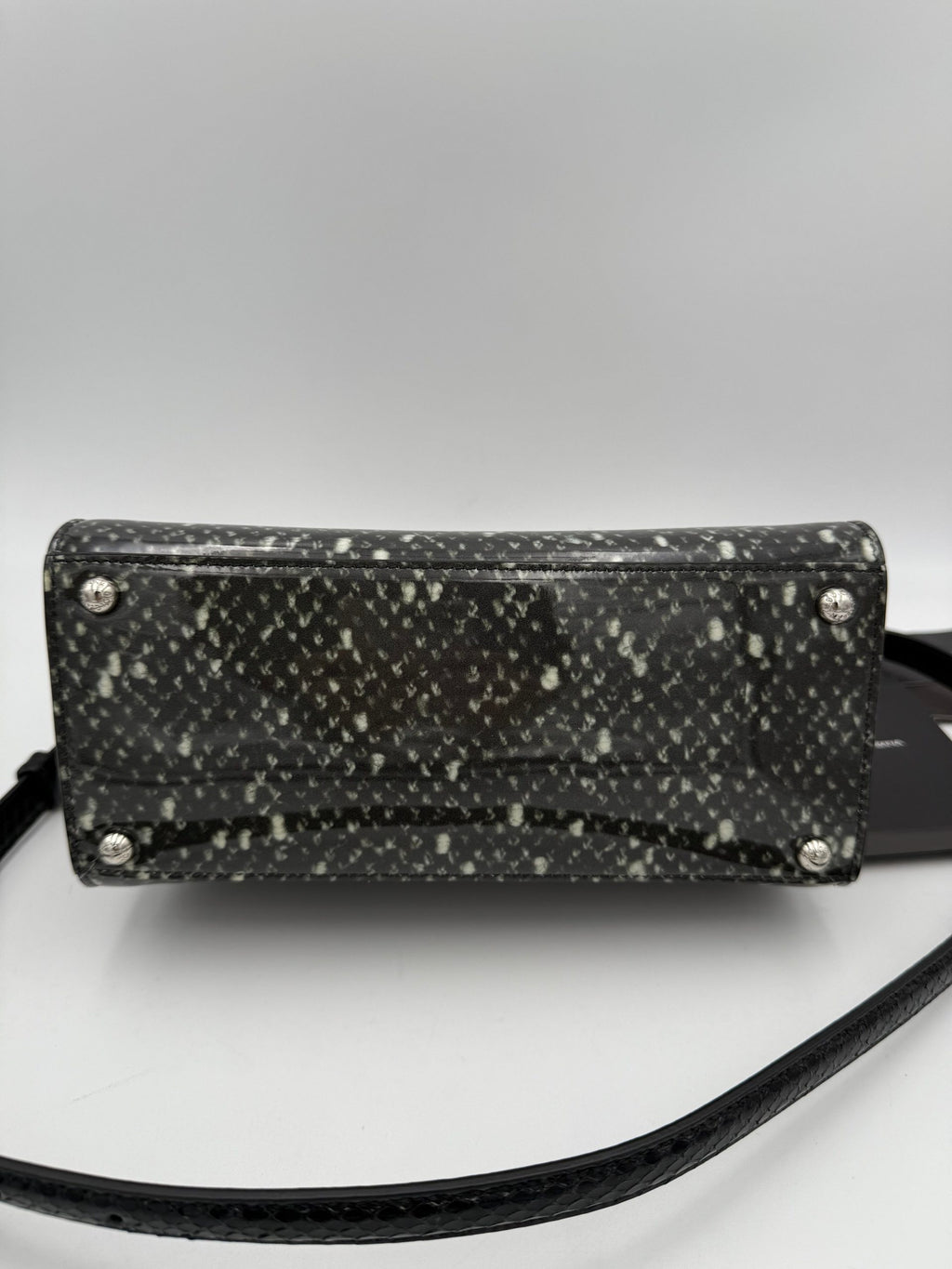 DOLCE & GABBANA Monica handtas van pythonleer en lakleer