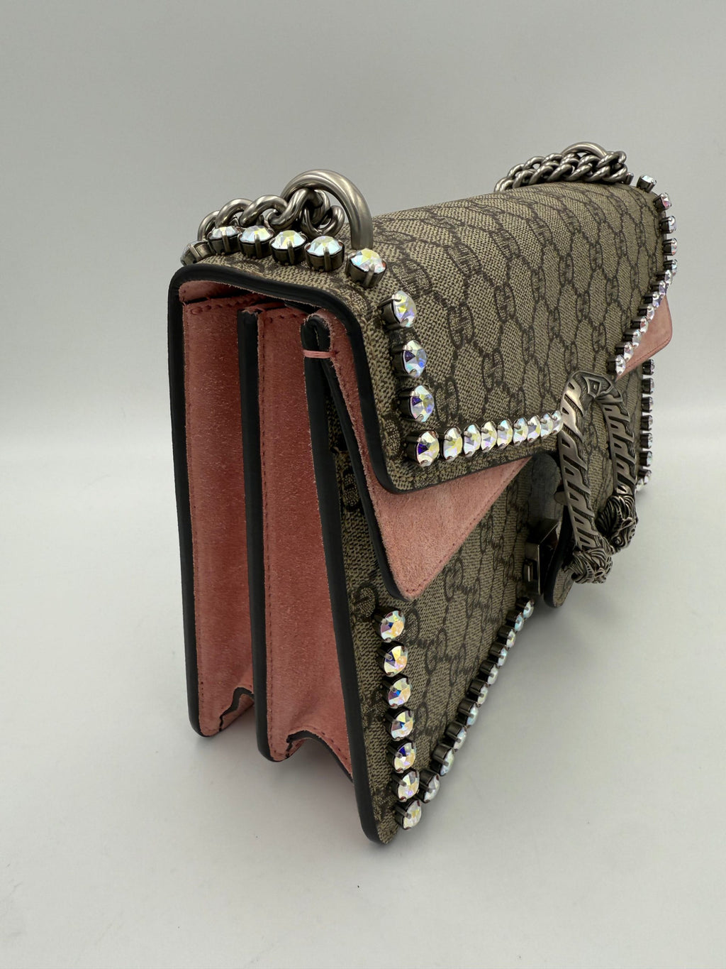 GUCCI DIONYSUS GG Supreme met Diamanten Handtas