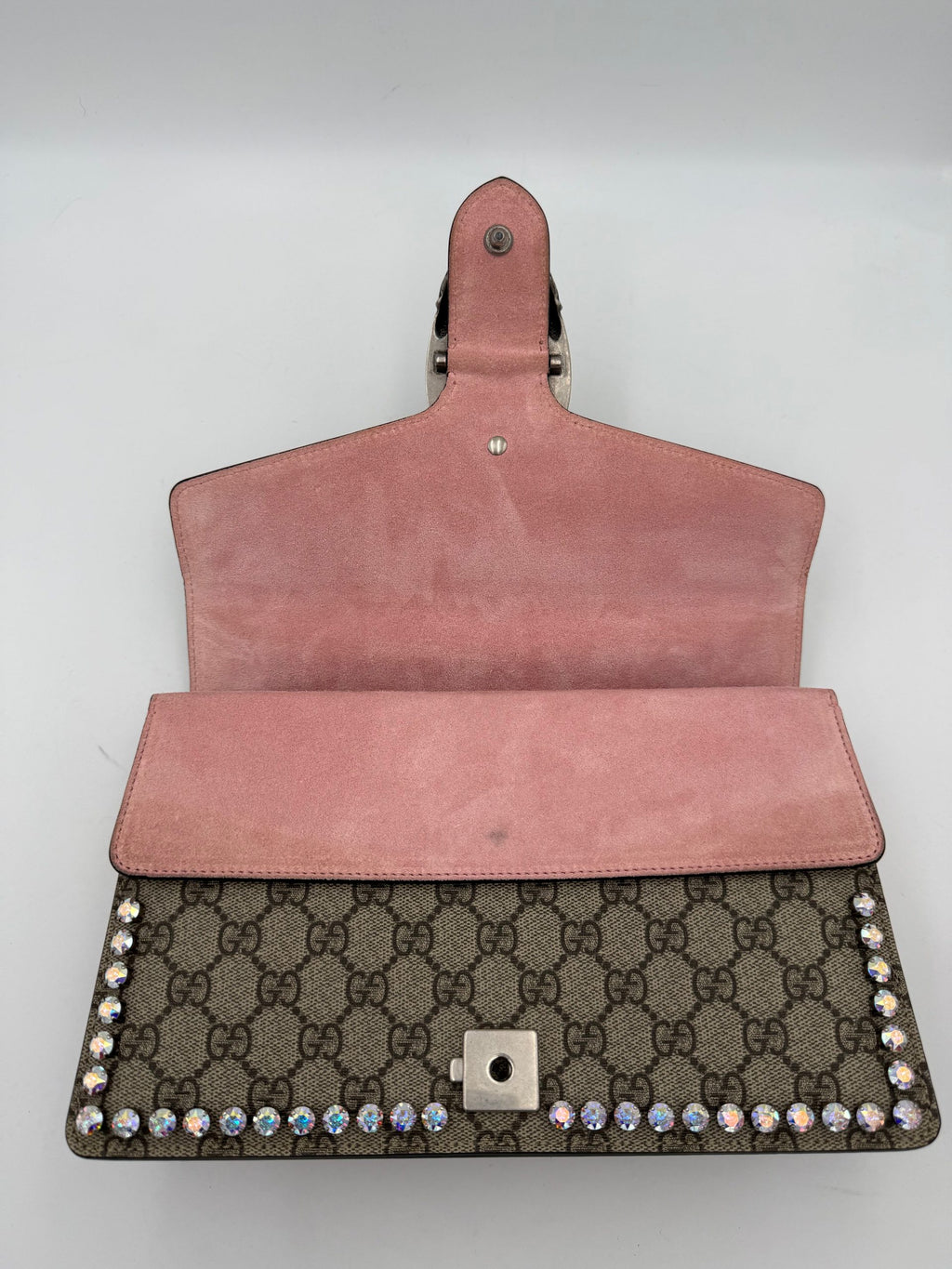 GUCCI DIONYSUS GG Supreme met Diamanten Handtas