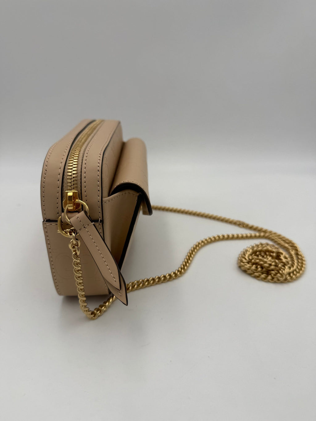 GUCCI GG Jumbo Beige Schoudertas met Voorvak