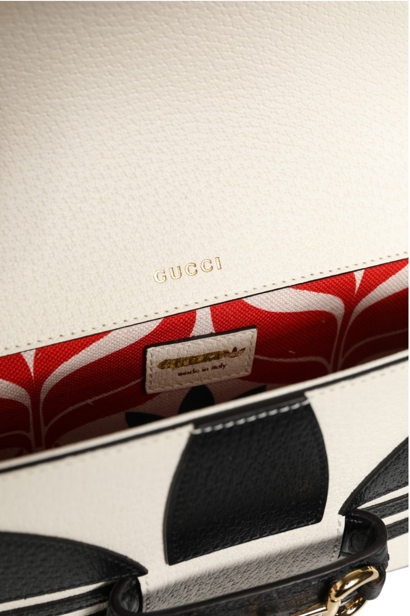 Gucci x Adidas Horsebit 1955 Schoudertas Zwart/Wit