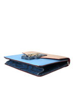 Blauw Beige Exotisch Lederen LUCIA Crossbody Tas