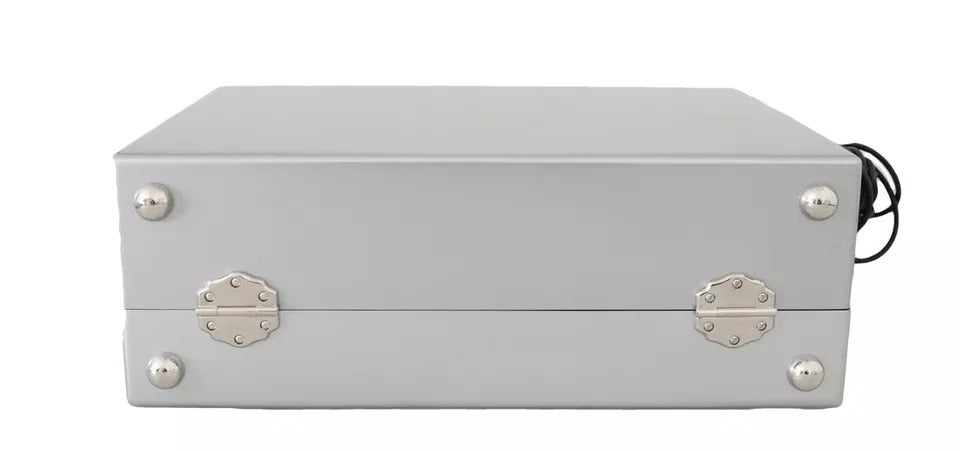 Zilveren Retro Radio Boombox Limited Edition Handgemaakte Houten Tas