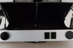 Zilveren Retro Radio Boombox Limited Edition Handgemaakte Houten Tas